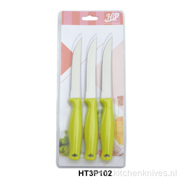 green color handle steak knives